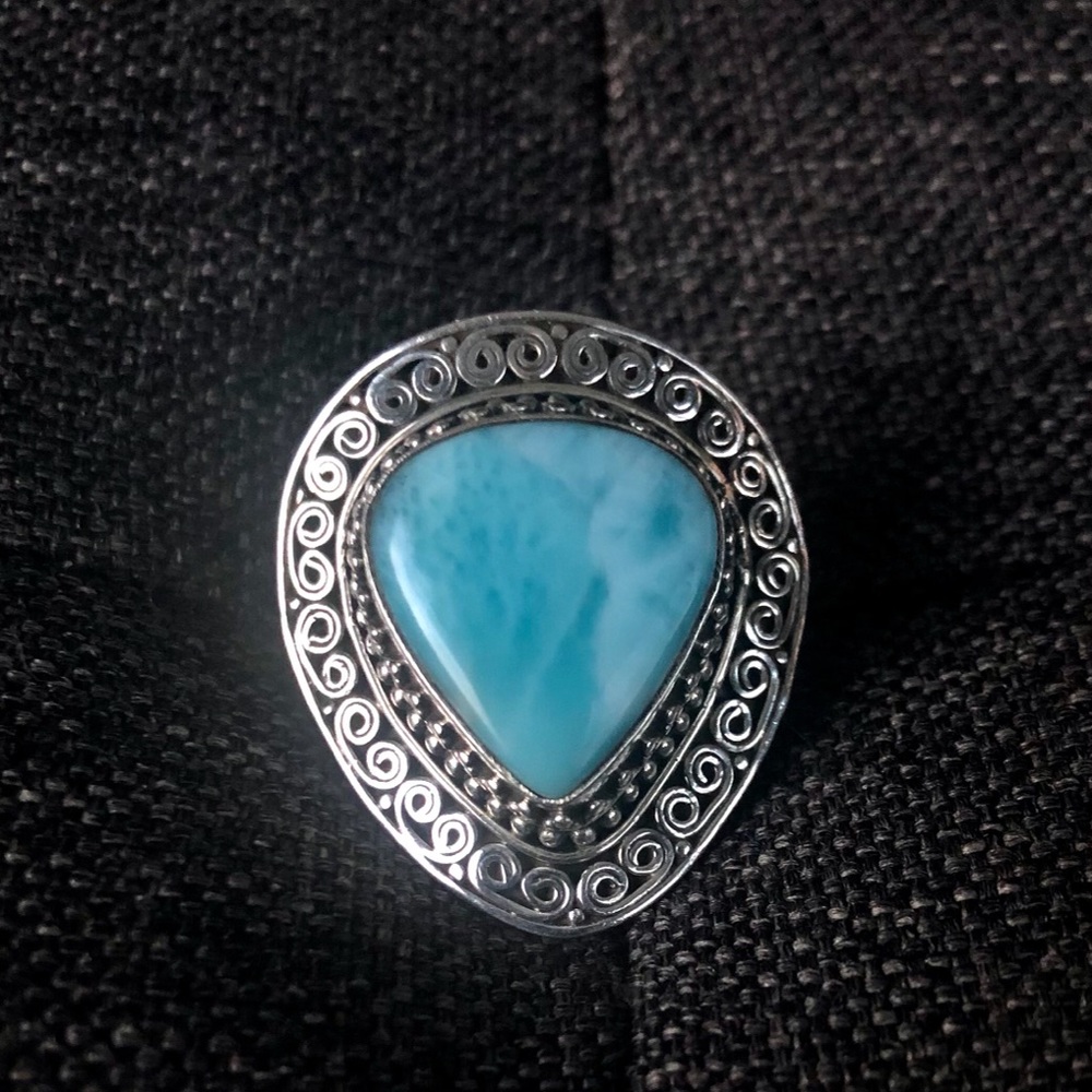 Artisan Crafted Larimar Ring